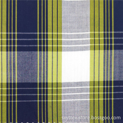 Plaid Yarn Dyed 100% Cotton Fabric For Shirt